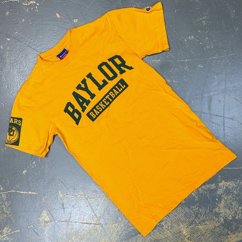 Baylor Bears Basketball Champion NCAA Logo Shirt Small Vintage BU University